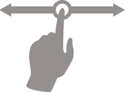 スワイプで横にスライド